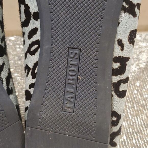 TALBOTS Leopard Print Pony Hair Ballet Flats - 9AA - Picture 8 of 9
